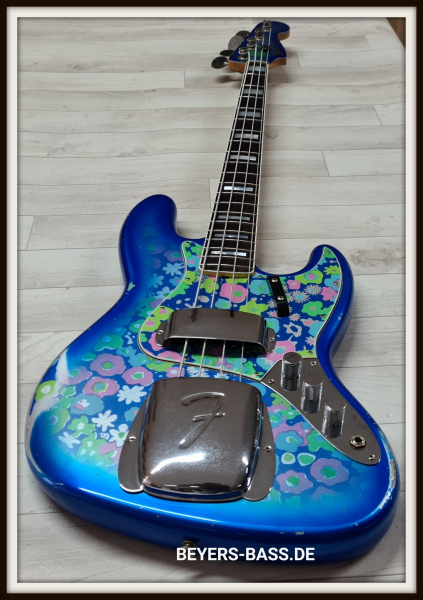 Fender Custom Shop Jazz Bass Relic, Blue Flower, Limited Edition